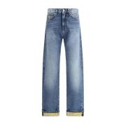 Barocco Mønstret High Waist Jeans