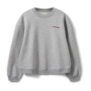 Brodert Elisw Sweatshirt Grå Melange