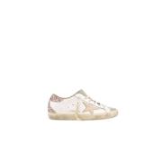 Nude Star Glitter Heel Sneakers