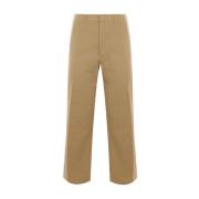 Beige Chino Bukser Skater Stoff