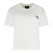 Bomull Crew-Neck T-skjorte, Boxy Fit