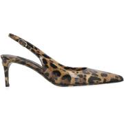 Leopard Print Slingback Pumps