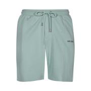 Bomull Bermuda Shorts med sidelommer