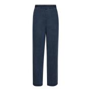 Forheksende brodert denim bukser