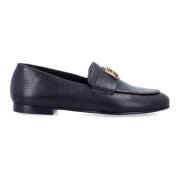 Sorte Lukkede Skinnloafers