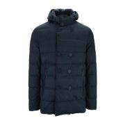 Button Zip Puffer Jacket