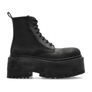 Strike Platform Lace-Up Boots