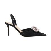 Elegant Tulle Stiletto Pumps med Rhinestone