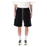 Sort Casual Jersey Elastisk Midje Shorts