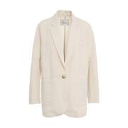 Hvit Blazer 'Costes' Stilig Chic