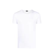 Slim Fit Stretch Bomull T-Skjorte