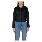 Svart V-hals knappet blazer