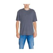 Svart Logo Tee Crew Neck T-Skjorte