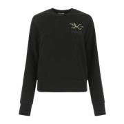 Klassisk Crew Neck Sweatshirt Svart