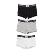 Hvit Bomull Boxer Briefs 3-Pack