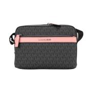 SvartRosa Crossbody Veske Stilig Funksjonell