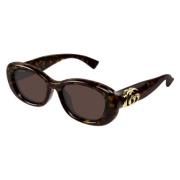 Runde solbriller i Havana Tortoise Brown