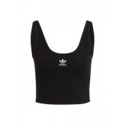 Ribbet Crop Top Bomull Tank