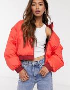 Levi's Lydia reversible puffer jacket in red