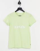 Levi's perfect t-shirt with circle logo in lime-Green
