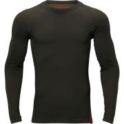 Härkila Men's Härkila Base Active L/S Round Neck Dark Willow Green