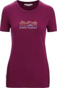 Icebreaker Women's Tech Lite II Short Sleeve Tee Mountain Geology Go B...