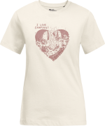 Women's Camping Love T Cotton White