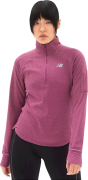 Women's NB Heat Grid Half Zip Raisin Heather