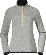 Bergans Women's Kamphaug Knitted Half Zip Chalk Sand