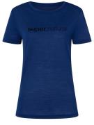 super.natural Women's 3D Signature Tee Blue Depths/Jet Black