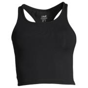 Casall Women's Bold Rib Crop Tank Black