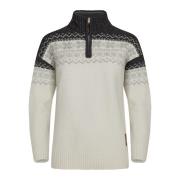 Gridarmor Women's Snøkrystall Half Zip Ullgenser White/Dark Grey/Light...