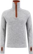 Ulvang Unisex Rav Sweater With Zip Grey Melange/Arabian Spice