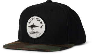 Salty Crew Men's Bruce 6 Panel Black Camo