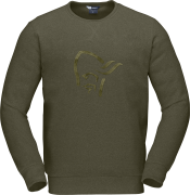 Norrøna Unisex Femund Warm2 Crew Neck Olive Night