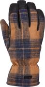 Kombi Men's Lumberjack Wool Blend Gloves Brown Tartan