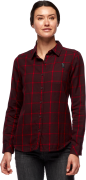 Black Diamond Women's Serenity Flanell Shirt Bordeaux/Vermilion Plaid