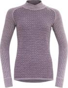 Devold Women's Kvitegga Merino 230 Cross Neck Orchid