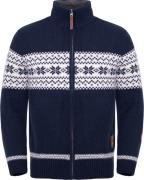 Gridarmor Men's Snøstjerne Full Zip Ullgenser Navy Blazer