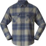 Bergans Men's Nordmarka Flannel Shirt Green Mud/navy Blue Check