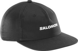 Salomon Logo Flat Cap Deep Black