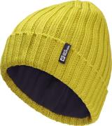 Jack Wolfskin Rib Knit Beanie Chartreuse