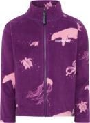Didriksons Kids' Monte Printed Full Zip 10 Winter Ocean Purple