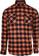 Avignon Unisex AFTER Hunt Flannel Shirt Orange/Black