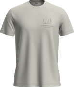 Icebreaker Men's Merino 150 Tech Lite Peaceful Pass T-shirt Ecru Hthr