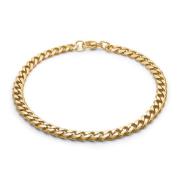 Captena Panzer Golden Steel Bracelet 5 mm Armbånd Rustfritt Stål DU200...