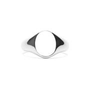 IX Studios Mini Oval Signet Ring Sølv DMN0299 RH