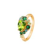 Mads Z Four Seasons-Spring Peridot Ring 14 kt. Gull 1546033