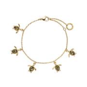 Paul Hewitt Turtle bracelet gold Armbånd 18 kt. Gullforgylt sølv PH-JE...