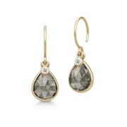 Julie Sandlau Leela Earrings Smokey Øredobber 22 kt. Gullforgylt sølv ...